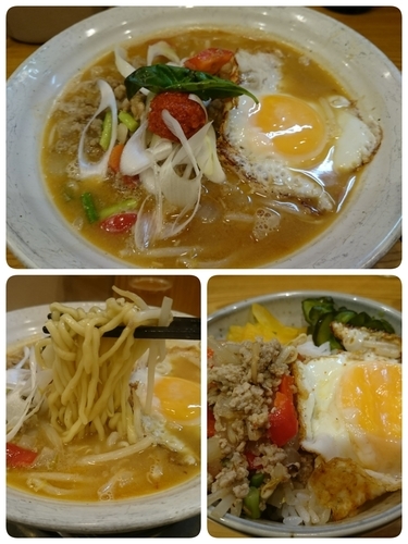 「【期間限定】ガパオラーメン830円＋ライス20円」@麺や 武吉兆の写真