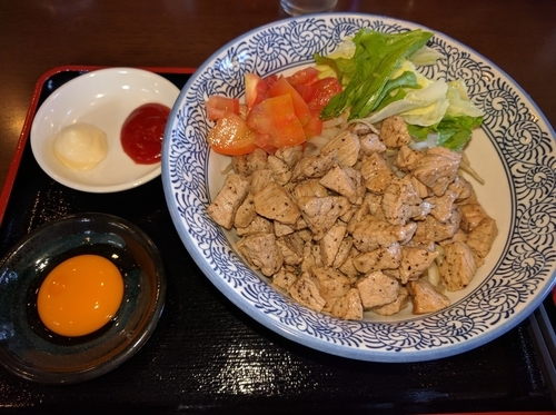 「プレミアムニューヨークまぜめん＆追い飯」@麺処 いぐさの写真