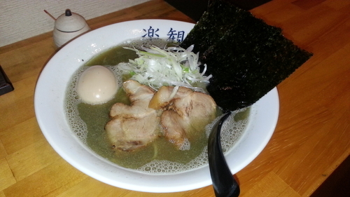 「特製煮干しラーメン+大盛り+ミニチャーシュー丼」@煮干しの楽観の写真