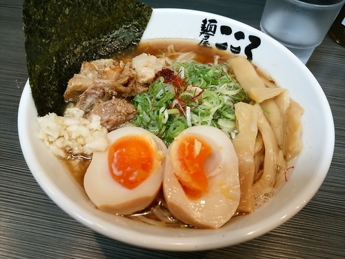 「醤油味玉＋麺大盛り」@麺屋 こころ 蒲田店の写真