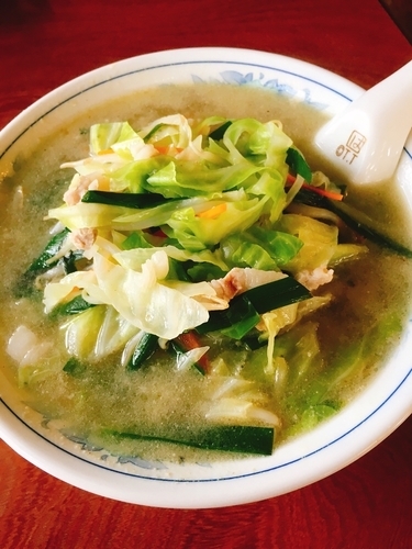 「タンメン」@食堂 あいの屋の写真