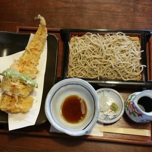 「江戸前・穴子天せいろ(１,８５０円)」@賀久の写真