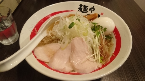 「【期間限定】和風冷やしらーめん+味玉(クーポン)」@麺や でこの写真