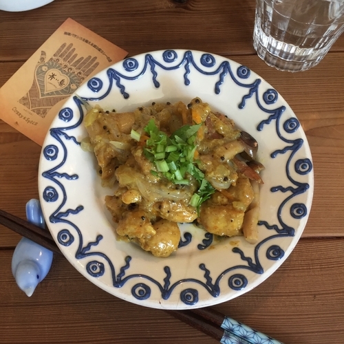 「チキンピクルスの重ね煮和え」@Curry & Spice 青い鳥の写真