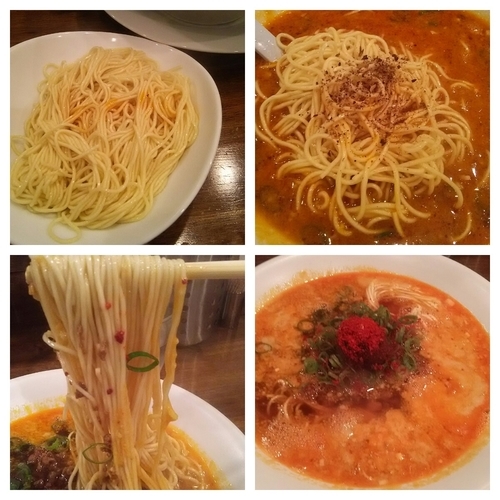 「麻辣担担麺＋替玉＋替玉」@創作麺工房 鳴龍の写真