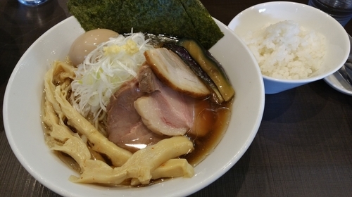 「冷やしらーめん(830円)+味玉(100円)」@麺屋 りゅうの写真