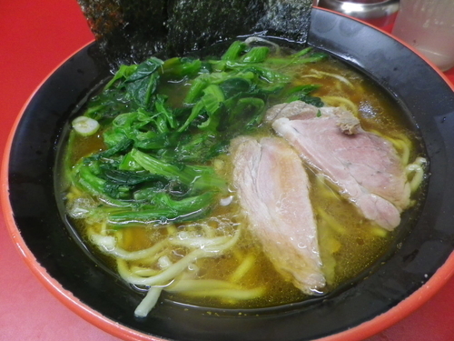 「ラーメン＋青菜」@横濱家系ラーメン 勝鬨家の写真