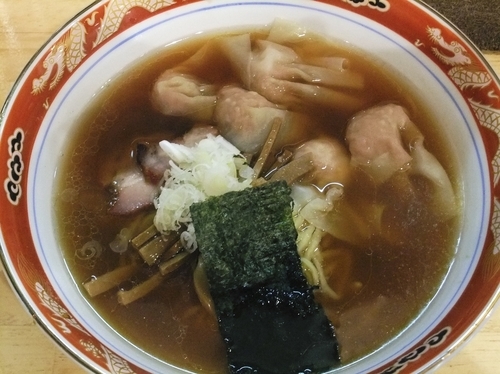 「ワンタンメン（980円）」@支那ソバ 玉龍の写真