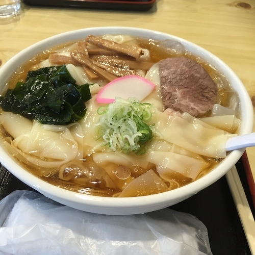 「冷やしワンタンめん 870円 大盛り 150円」@栄屋分店の写真