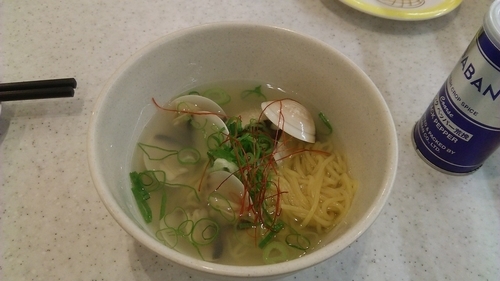 「ごくっ！旨はまぐり塩ラーメン 288円」@かっぱ寿司 市川東大和田店の写真