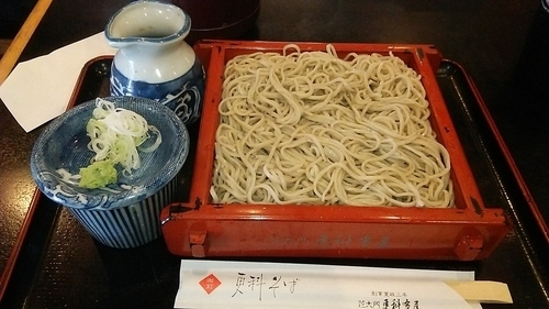 「生粉打ち 800円」@芝大門 更科布屋 本店の写真