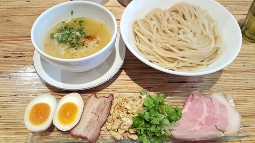 「プレミアム鷄つけソバ(大盛)1130円」@NOODLE STOCK 鶴おかの写真