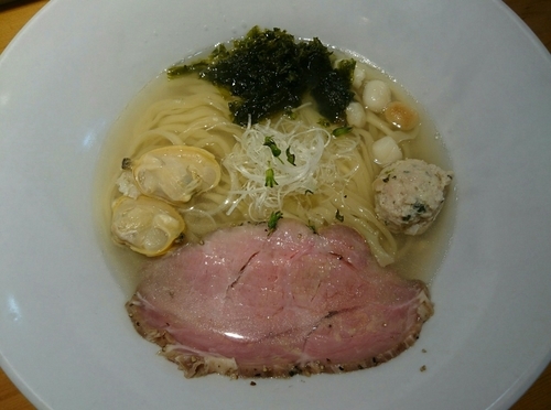 「【限定】貝出汁そば」@國分ラーメン食堂の写真