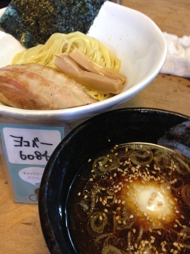 「限定  冷やし清湯煮干しつけそば」@いのうえの写真