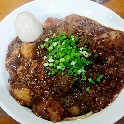 「【本日限定】麻婆まぜそば（追い飯付き）８５０円＋味玉」@麺屋 むじゃきの写真