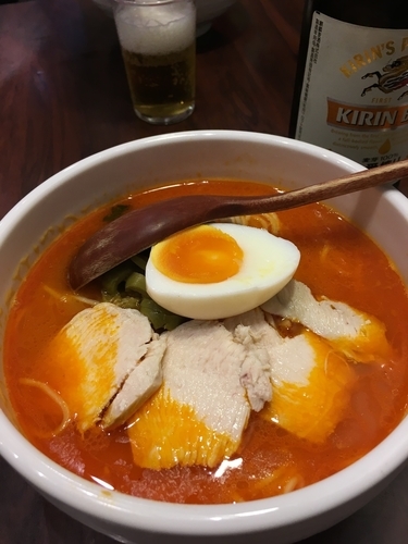「トマト炎麺」@トマトラーメン炎麺の写真