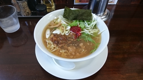 「牛スジラーメン700円」@手作りらーめん 白雪姫の写真