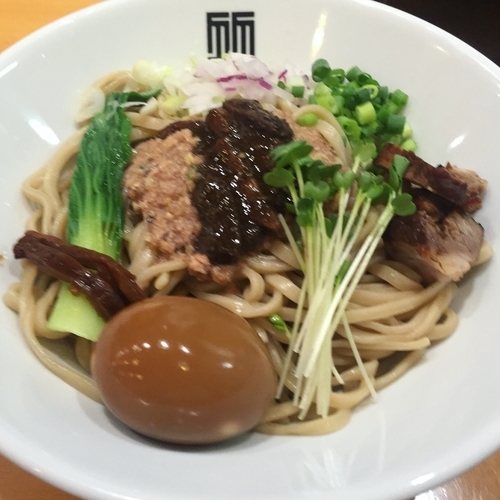 「味玉サンマとイカのまぜそば」@竹末東京プレミアムの写真