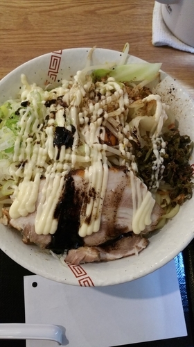 「G盛り油そば」@中華そば 松葉の写真