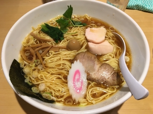 「極み 中華そば 大盛」@銀座 朧月 鶏処の写真