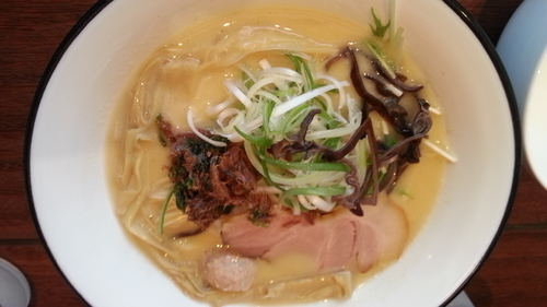 「鶏塩白湯ラーメン(へしこ入り)」@麺屋 ほぃの写真