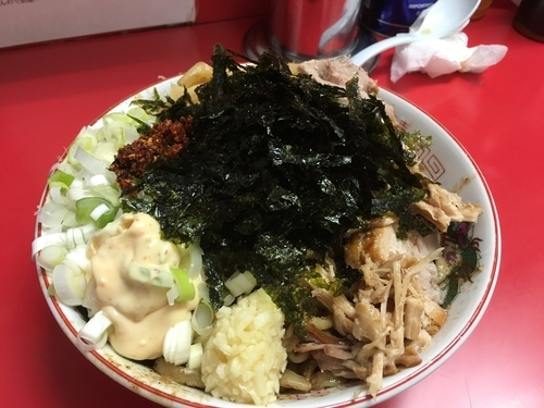 「たれそば＋大盛2枚500gに＋豚増し」@ジャンプの写真