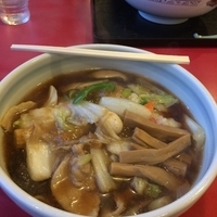 広東麺 レバニラ炒め たまごとろみ麺