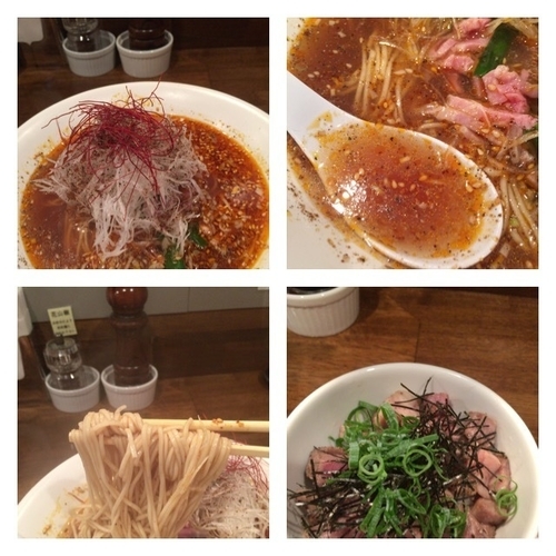 「酸辣麺 ¥850 & 小さいチャーシューご飯 ¥150」@創作麺工房 鳴龍の写真