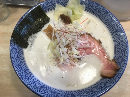 「濃厚鶏豚ソバ750円」@鶏豚骨 一學の写真