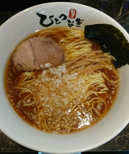 「ラーメン550円」@麺屋 ひとつなぎの写真