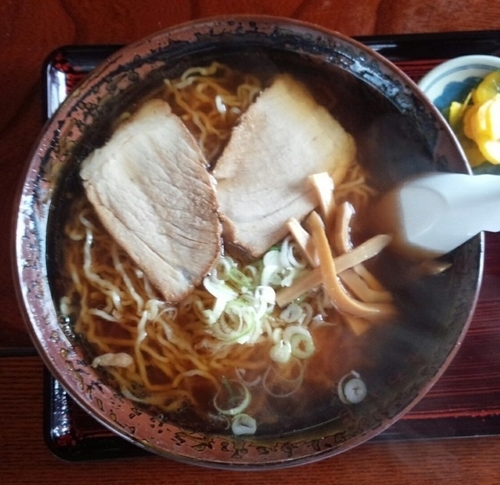 「中華そば600円大盛100円増」@まるふじ食堂の写真