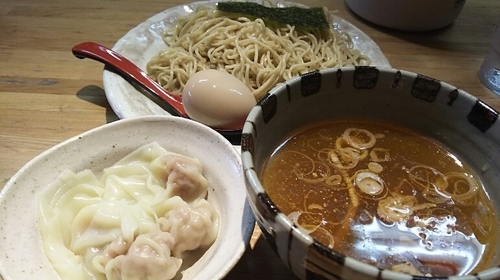 「【夏季限定】塩わんたんつけそば（大盛り）＋味玉￥1,000」@支那そば なかじまの写真