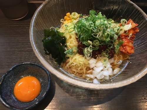 「肉味噌キムチ冷麺」@濃厚担々麺 はなび 蟹江店の写真