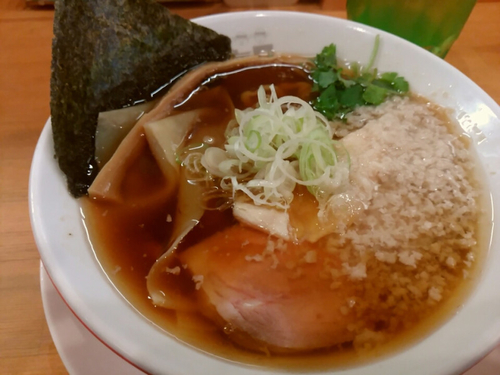 「ワハハ煮干ソバ750円」@中華そば ムタヒロ 大阪福島店の写真