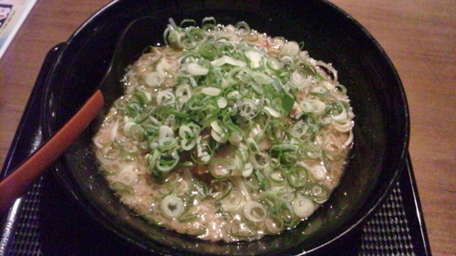 「とろみこってりらーめん(ネギ大盛り)」@らーめん八角 播磨本店の写真