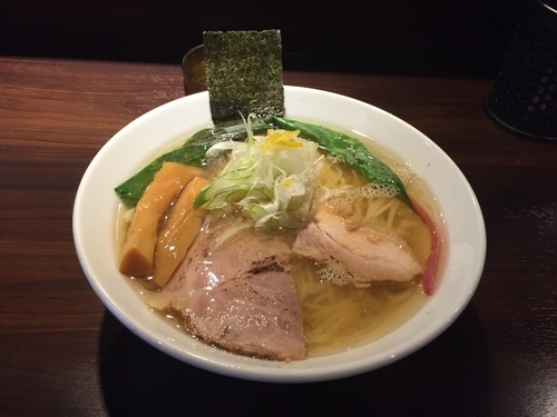 「アジ煮干塩　中華そば」@志奈そば 田なか Secondの写真