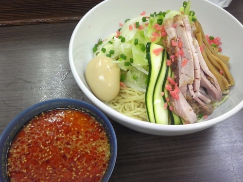 「【夏季限定】冷やし辛つけそば￥900」@頓知房の写真