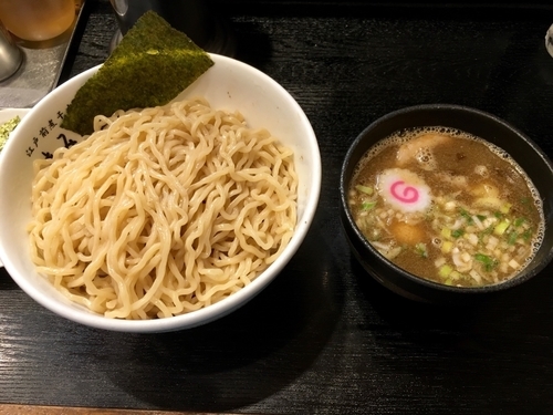 「つけ麺(特盛)＆特製トッピング」@江戸前煮干中華そば きみはん 五反田店の写真