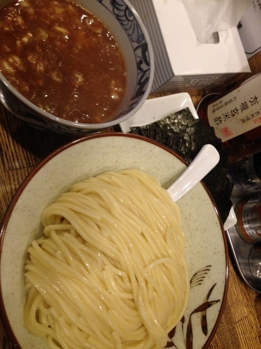 「濃厚鶏つけ 海苔トッピング」@新橋 纏の写真