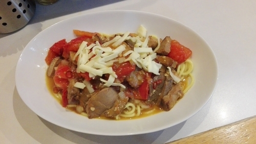 「熟トマトのアラビアータ（限定）」@麺屋 扇 SENの写真