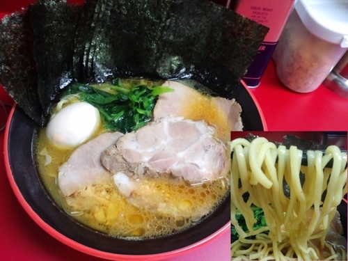 「チャーシュー麺並味玉980円＋クーポンで海苔増し」@横濱家系ラーメン 勝鬨家の写真