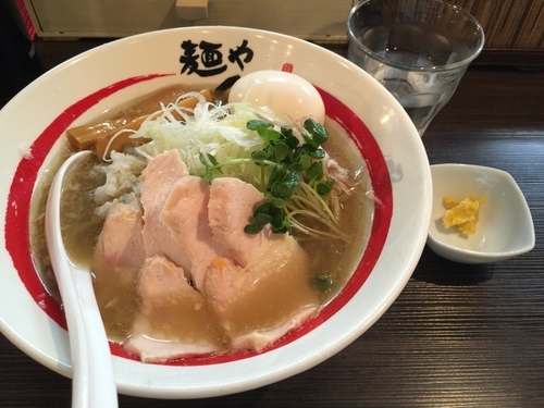 「限定 味玉和風冷やしラーメン＋〆のお茶漬け」@麺や でこの写真