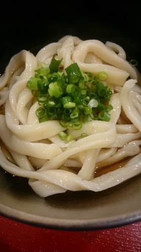 「ぶっかけ(黒？)」@手打ちうどん どんの写真