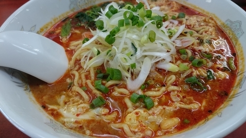 「ドラごんラーメン辛さドラゴン級７５０円」@らーめん ドラごんちの写真