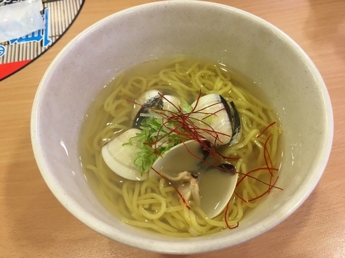 「ごくっ！旨はまぐり 塩ラーメン」@かっぱ寿司 市原店の写真