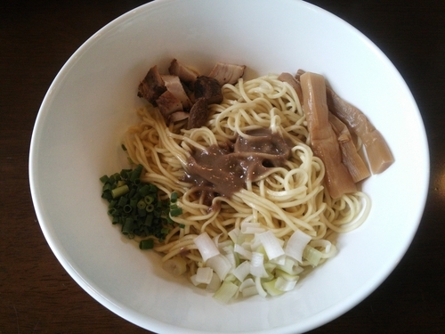 「つけ麺 中盛 アンチョビの和え麺」@麺処 いぐさの写真