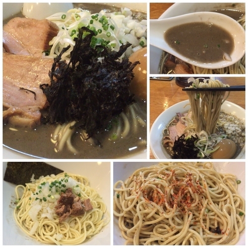 「極濃厚煮干そば 750円 + まぜ玉 120円」@中村屋総本山の写真