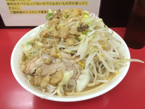 「ラーメン 中盛り ヤサイ アブラ ネギ」@ラーメン一心の写真