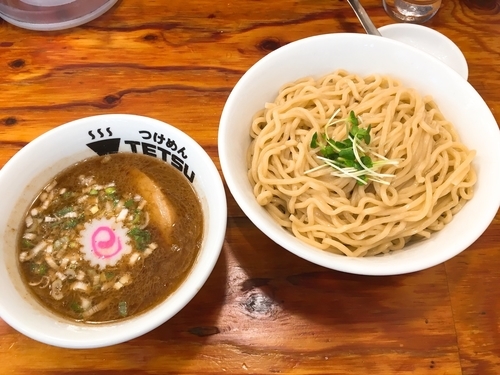 「つけ麺+大盛／￥800+0（クーポン利用）」@つけめん TETSU 所沢店の写真