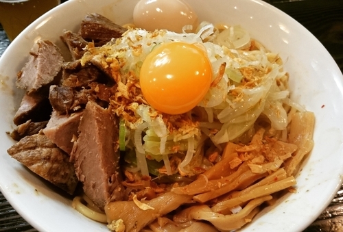 「まぜそば（800円）＋和利道（300円）」@麺屋 和利道 waritoの写真